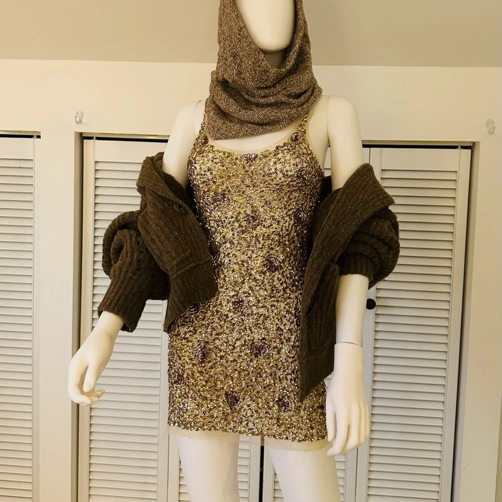 “The Standout Guarantee” 3 piece outfit featuring Arden B. sheer sequin dress. - Picture 6 of 11
